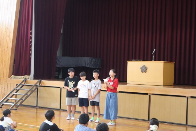 児童会の発表