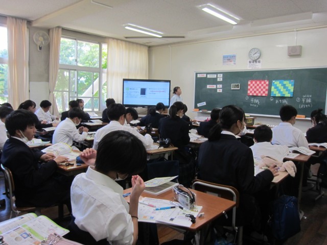１年家庭科　布の種類