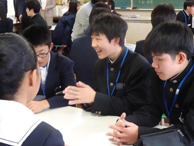 自分の意見をしっかりと伝えていました。